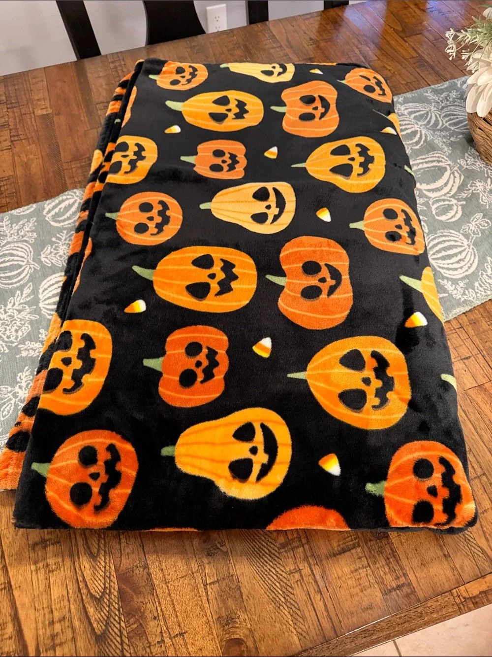 Halloween Pumpkin Blanket